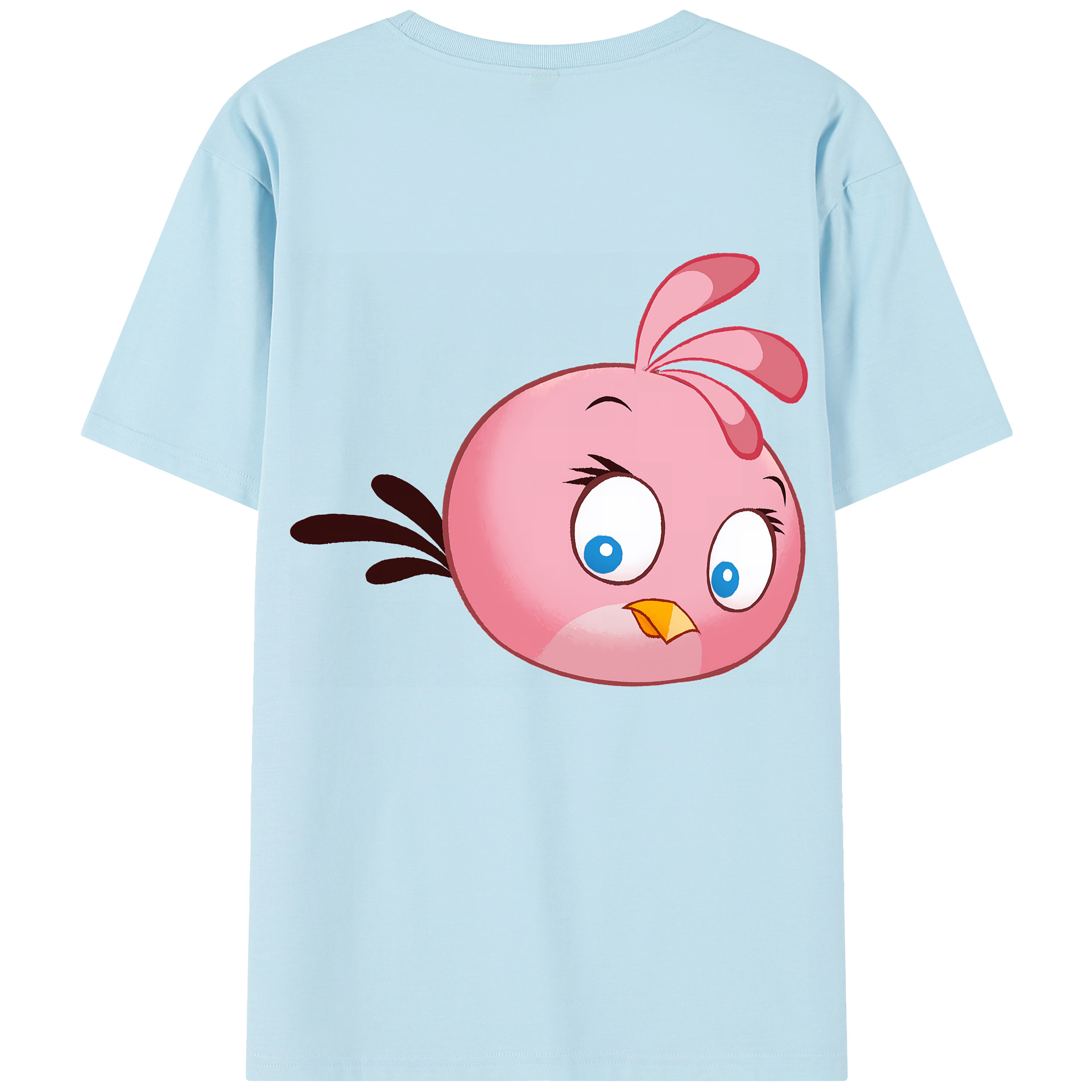 （画像用） Angry Birds アングリーバード 綿100％半袖Tシャツ（背面プリント）